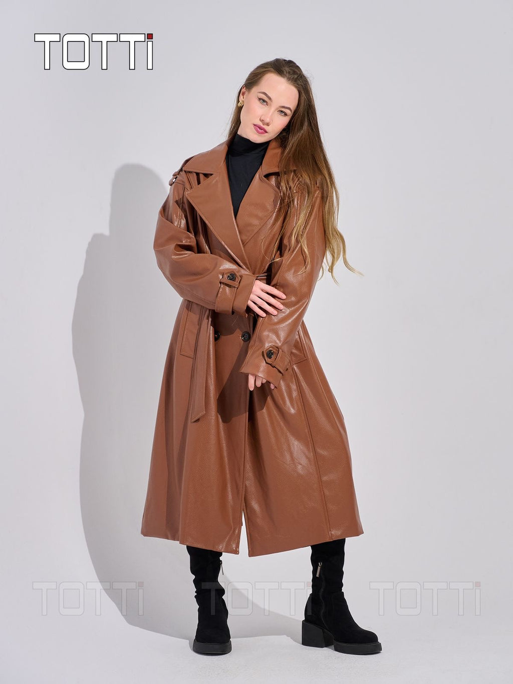 Leather coat
