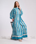 Marina Wave Tiered Dress