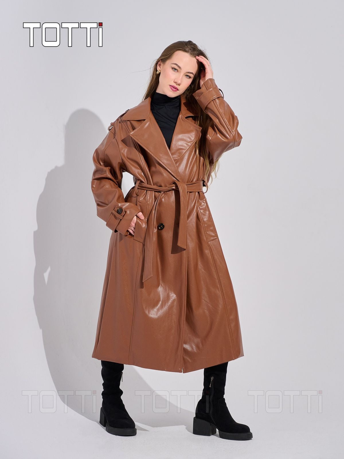Leather coat