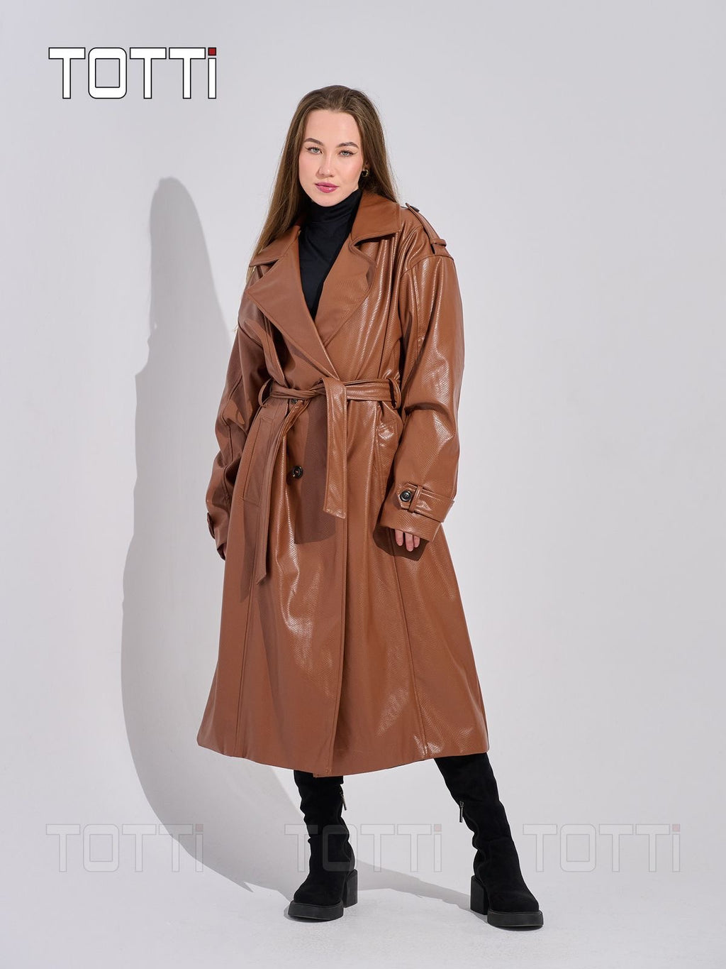 Leather coat