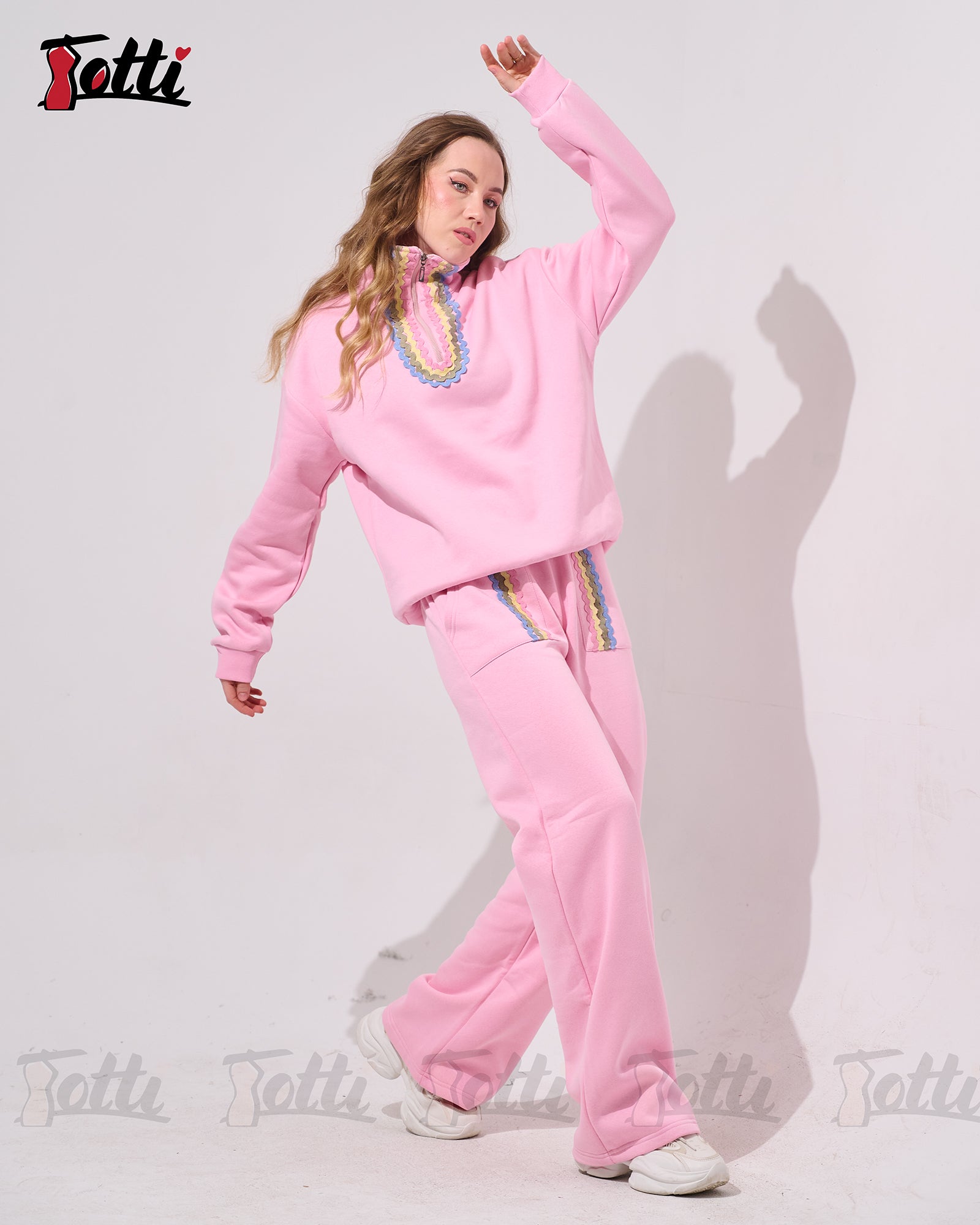 Bubblegum Scallop Zip Set