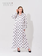 The Dotted Elegance Maxi Dress
