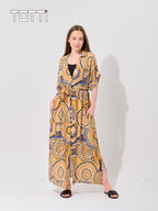 The Amber Oasis Boho Shirt Dress