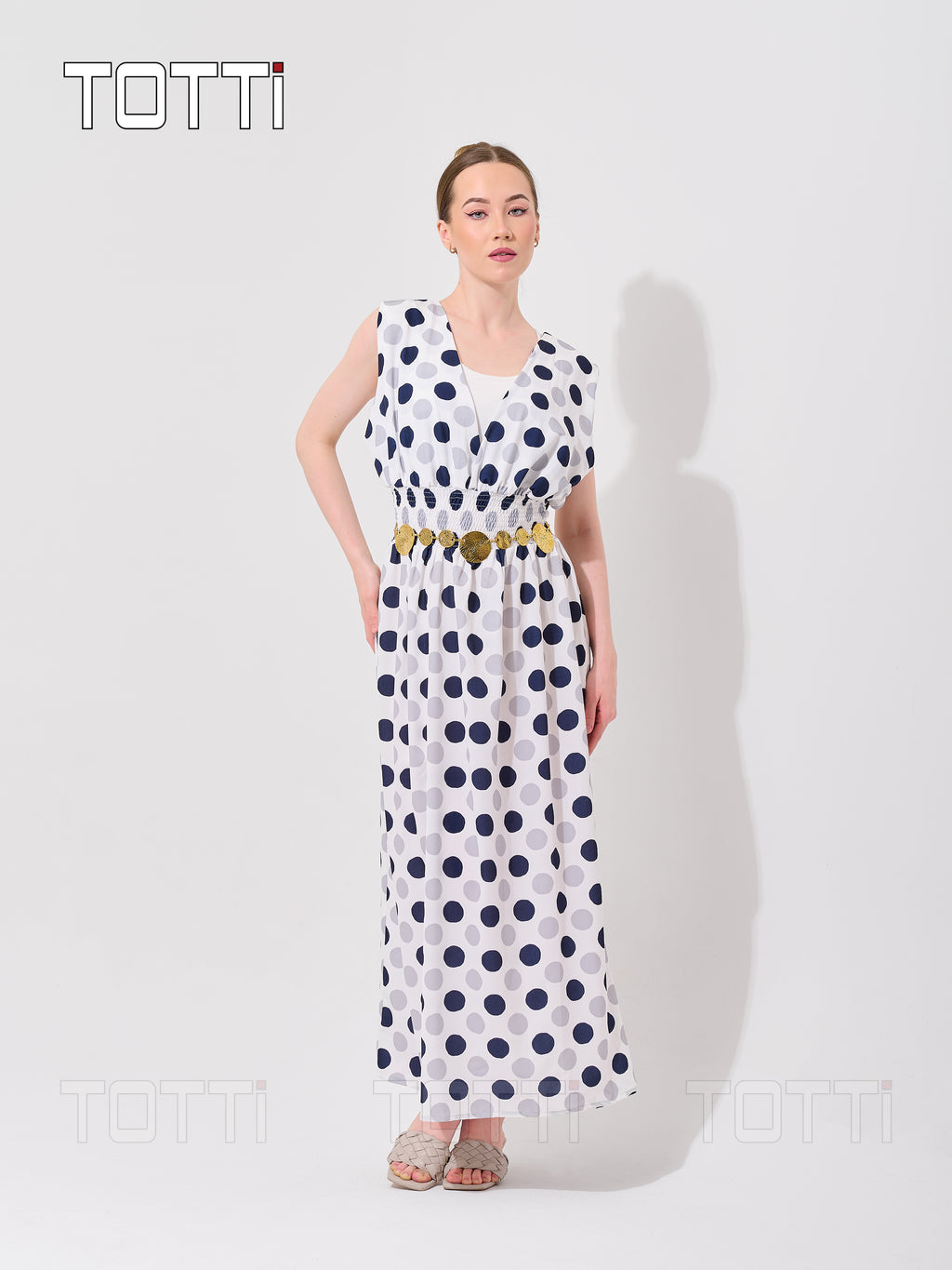 POLKA DOT MAXI DRESS
