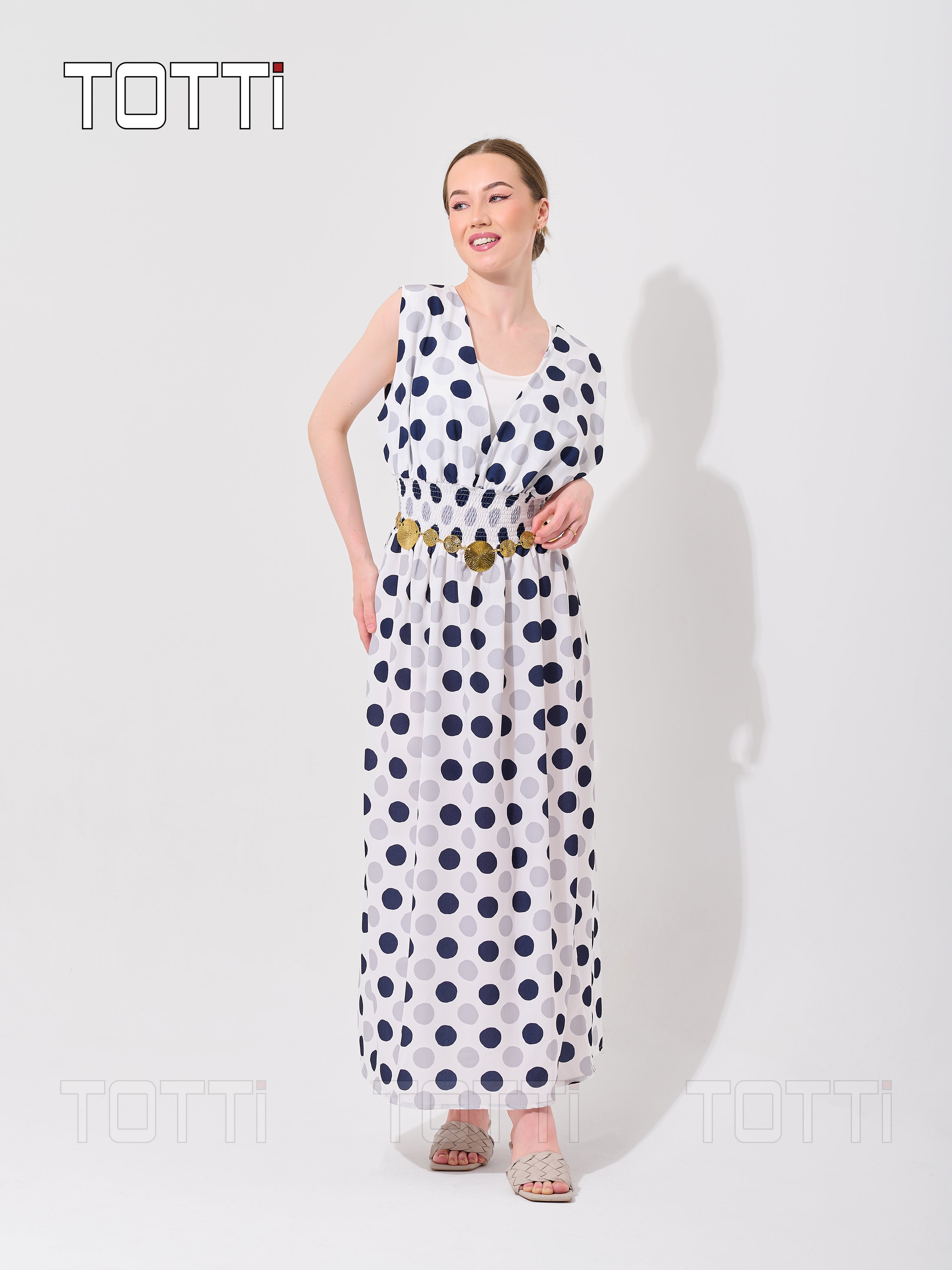 POLKA DOT MAXI DRESS