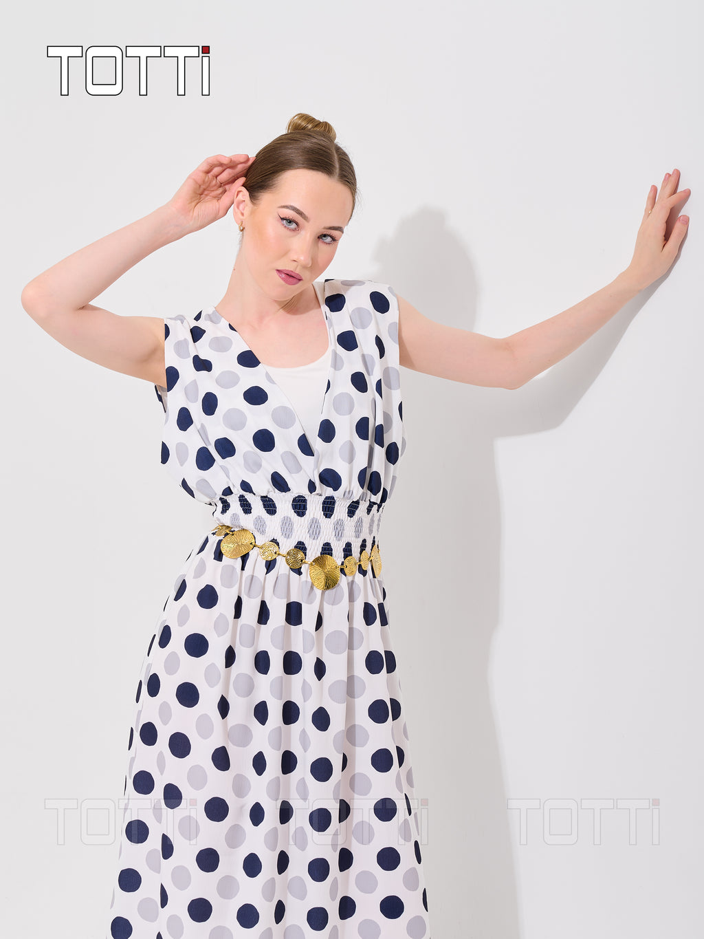 POLKA DOT MAXI DRESS