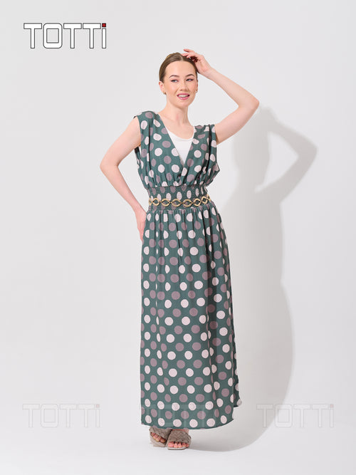 POLKA DOT MAXI DRESS