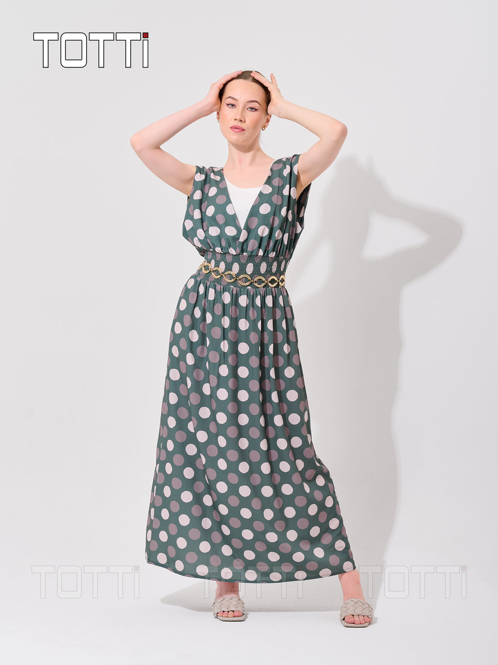 POLKA DOT MAXI DRESS