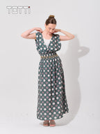 POLKA DOT MAXI DRESS