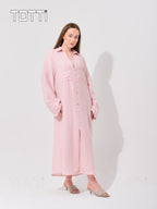 The Rosewater Linen-Blend Maxi