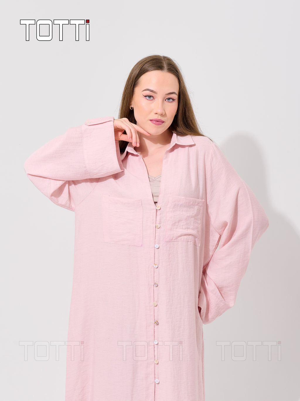 The Rosewater Linen-Blend Maxi