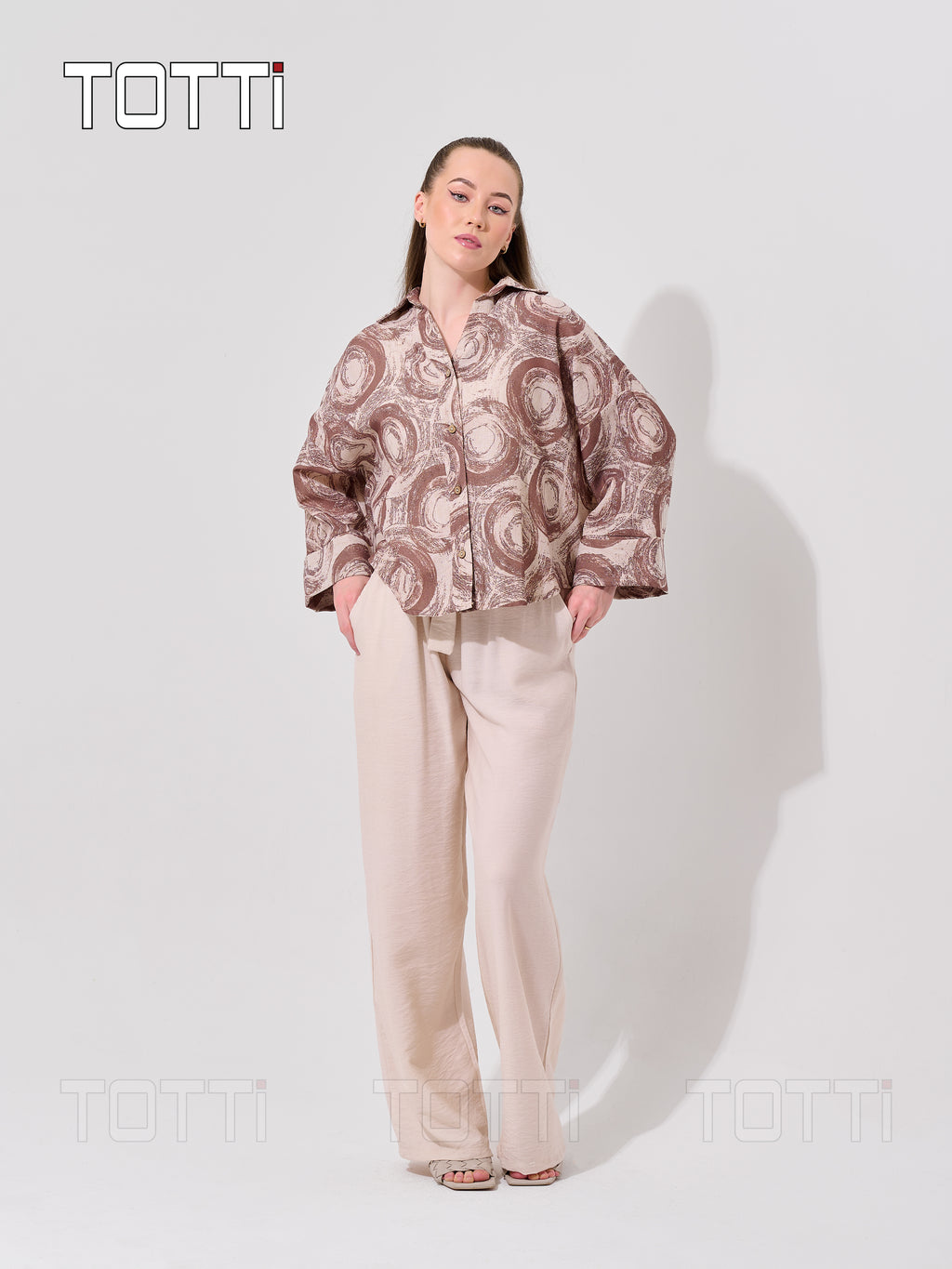 The Clay Brushstroke Button-Up