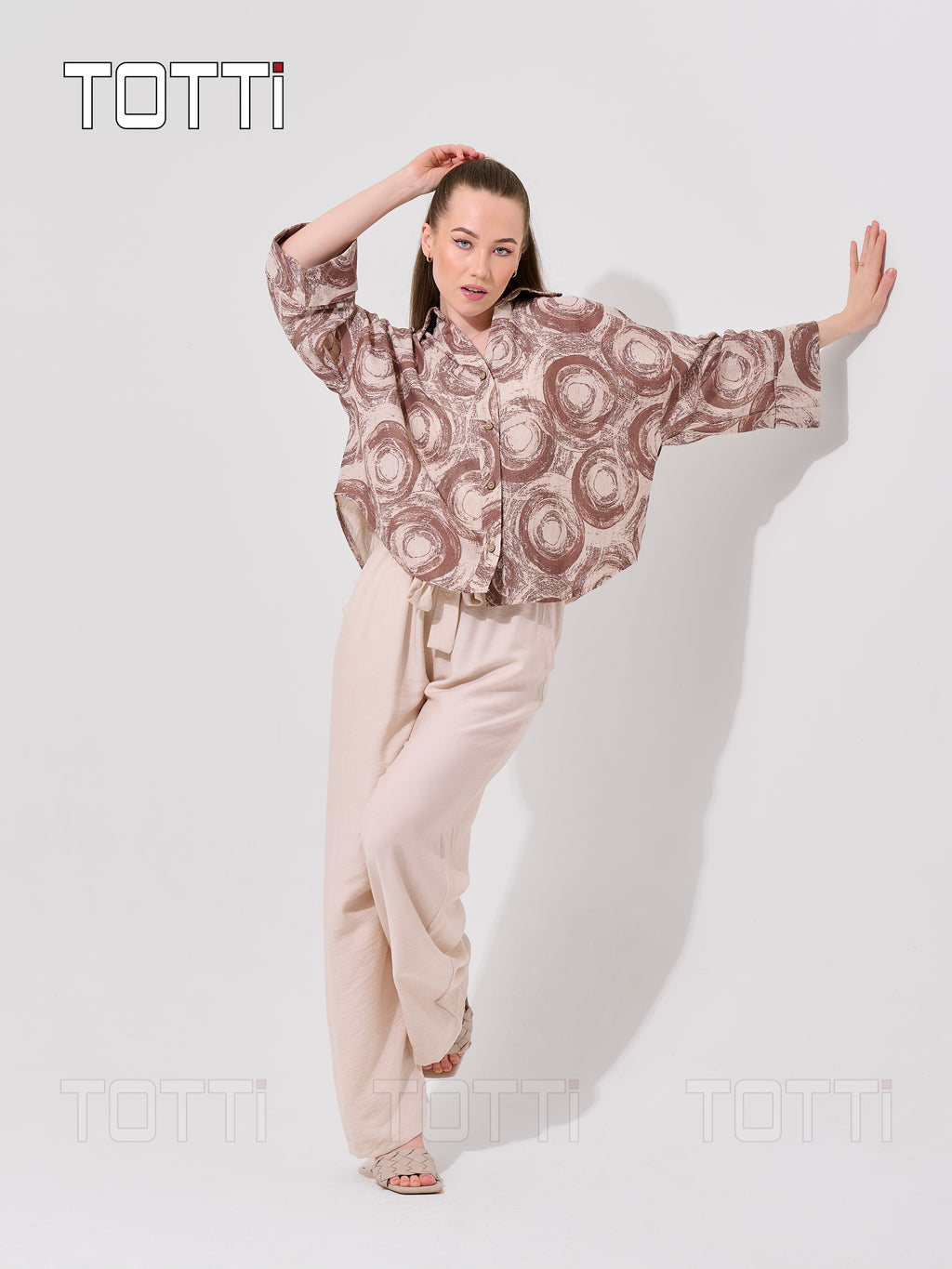 The Clay Brushstroke Button-Up