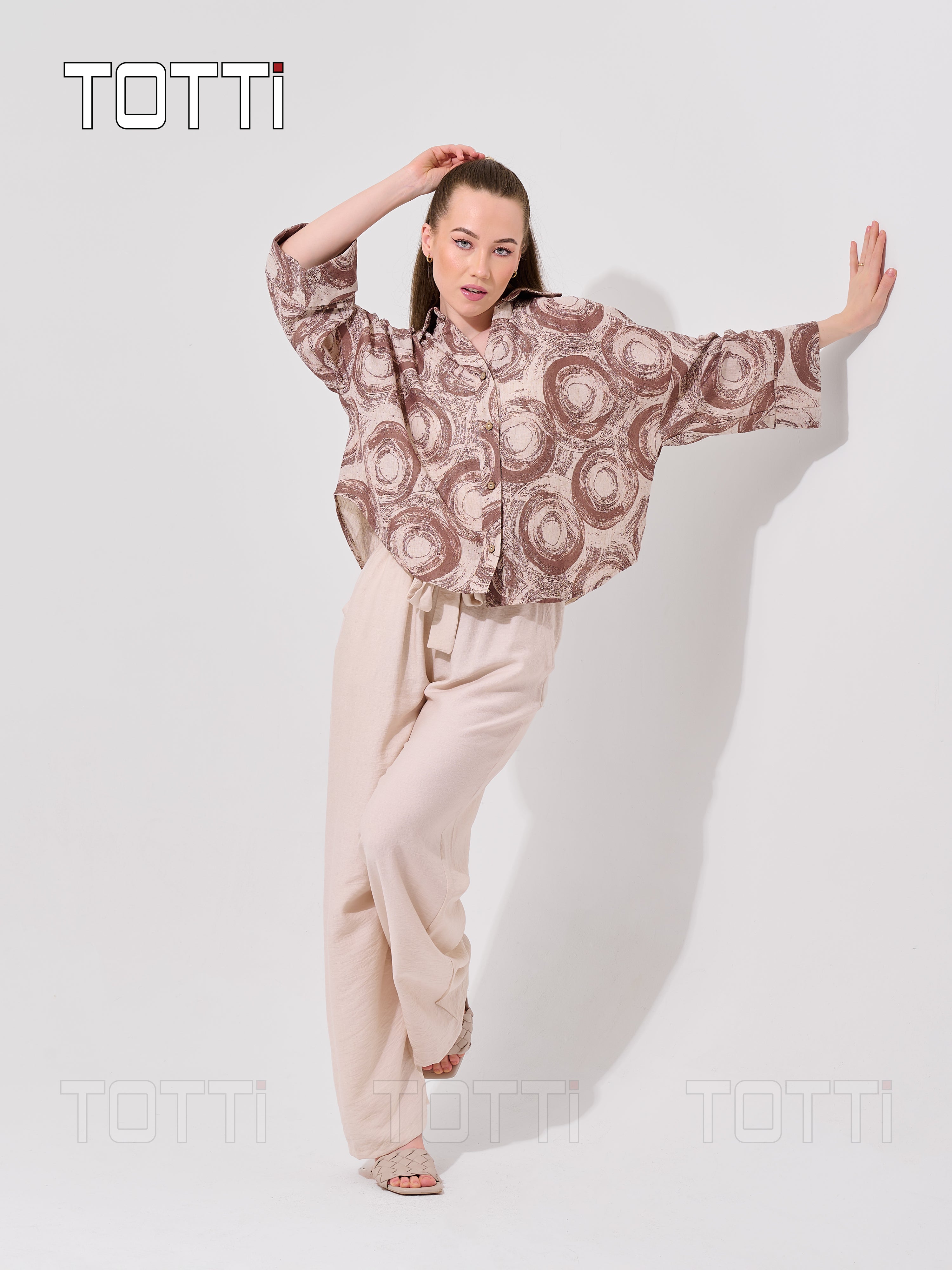 The Clay Brushstroke Button-Up