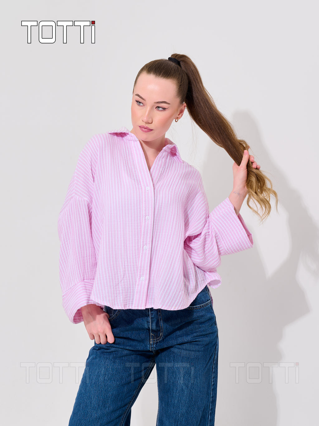 Pink Tie-Back Blouse