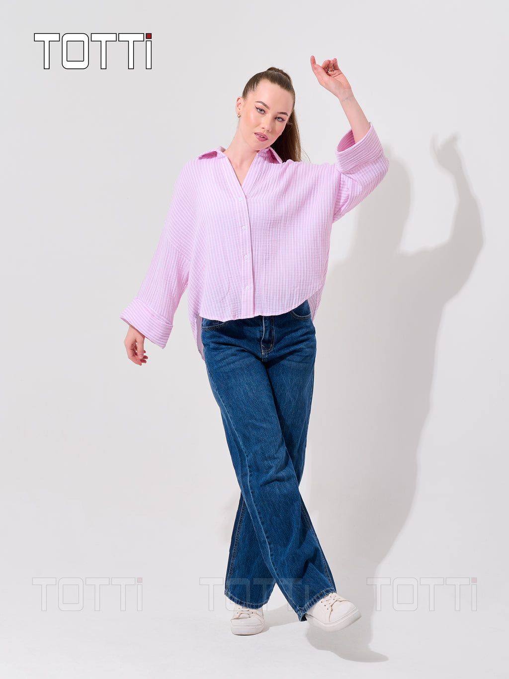 Pink Tie-Back Blouse