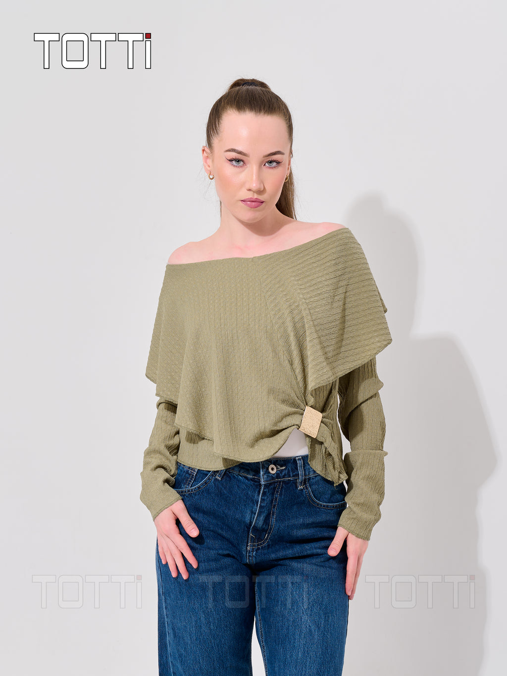 Wine Aurelia Asymmetric Top
