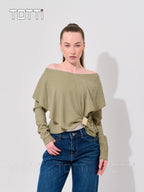 Wine Aurelia Asymmetric Top