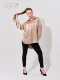 Champagne Charm Oversized Blouse
