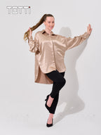 Champagne Charm Oversized Blouse
