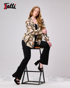 Mid-Century Matrix Blouse
