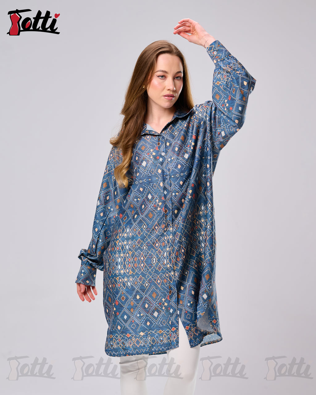 The Blue Oversized Blouse