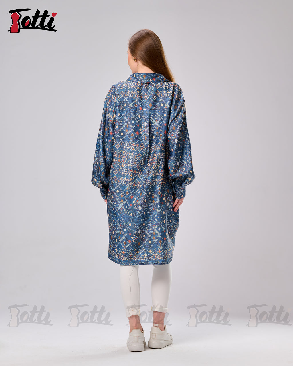 The Blue Oversized Blouse