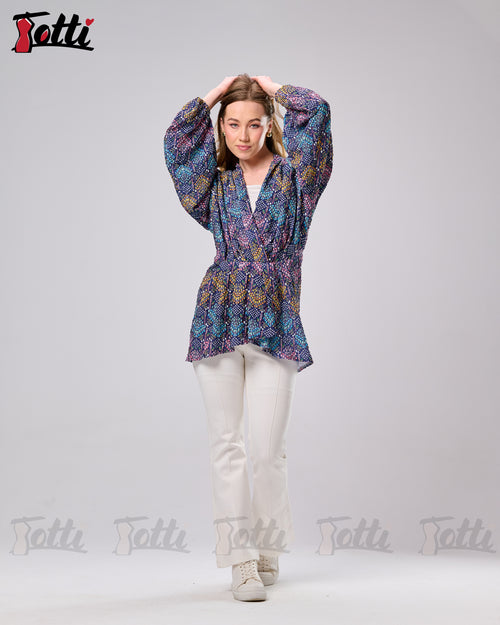The Indigo Mosaic Wrap