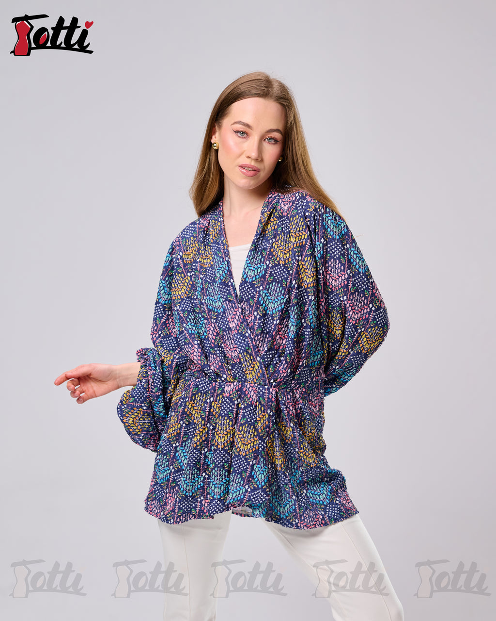 The Indigo Mosaic Wrap