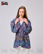 The Indigo Mosaic Wrap