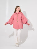 Rose Shell Puff Blouse
