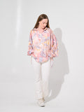 Bloom Swirl Satin Blouse