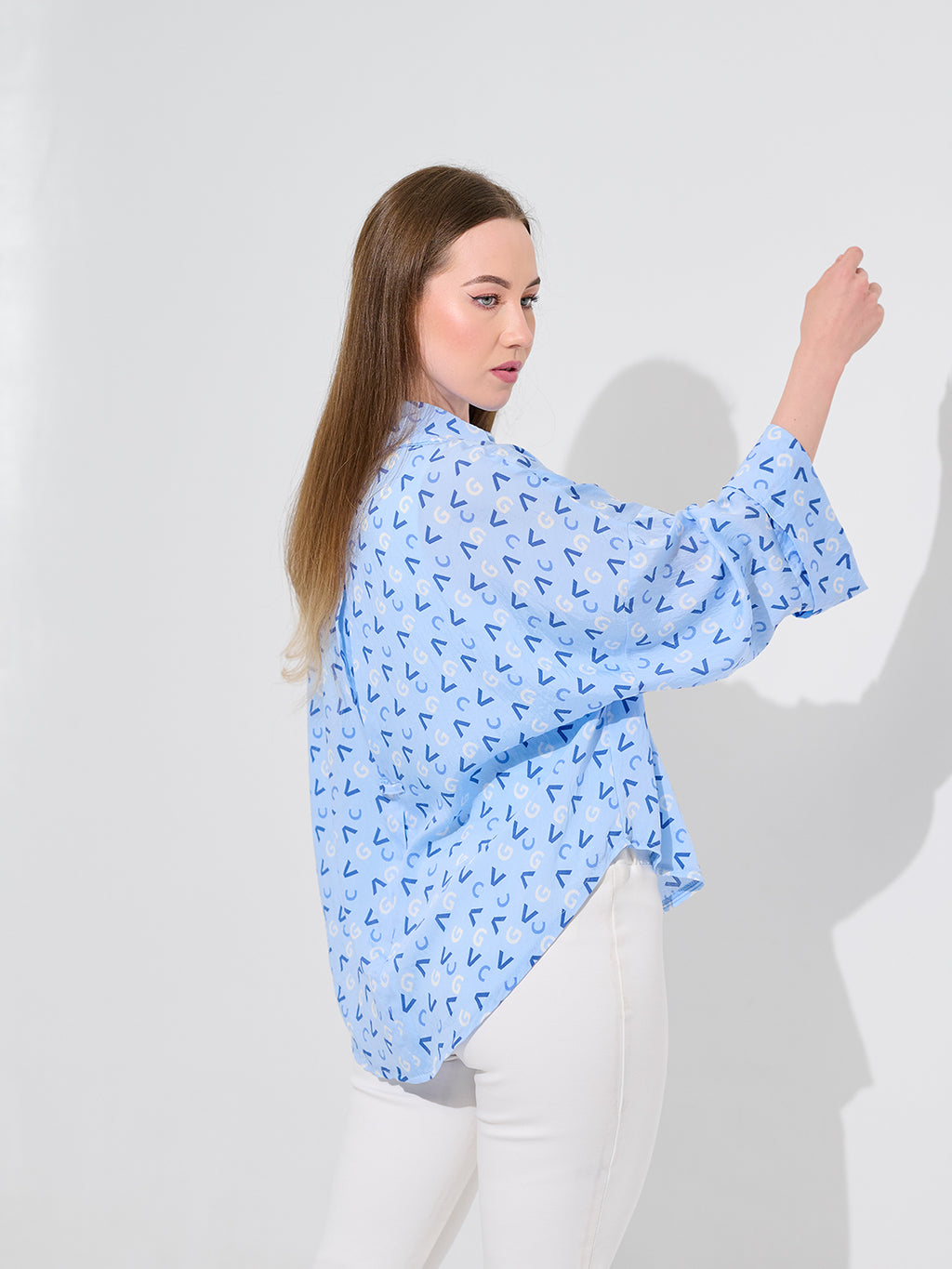 Sky Script Oversized Shirt
