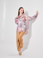 Dusty Rose  Print Blouse