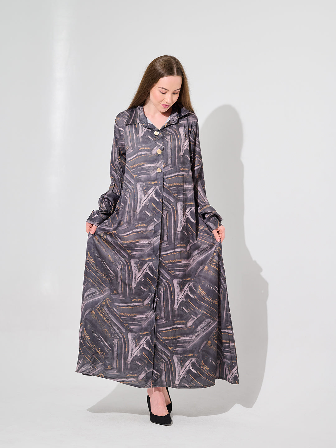 Slate Ember Maxi Dress