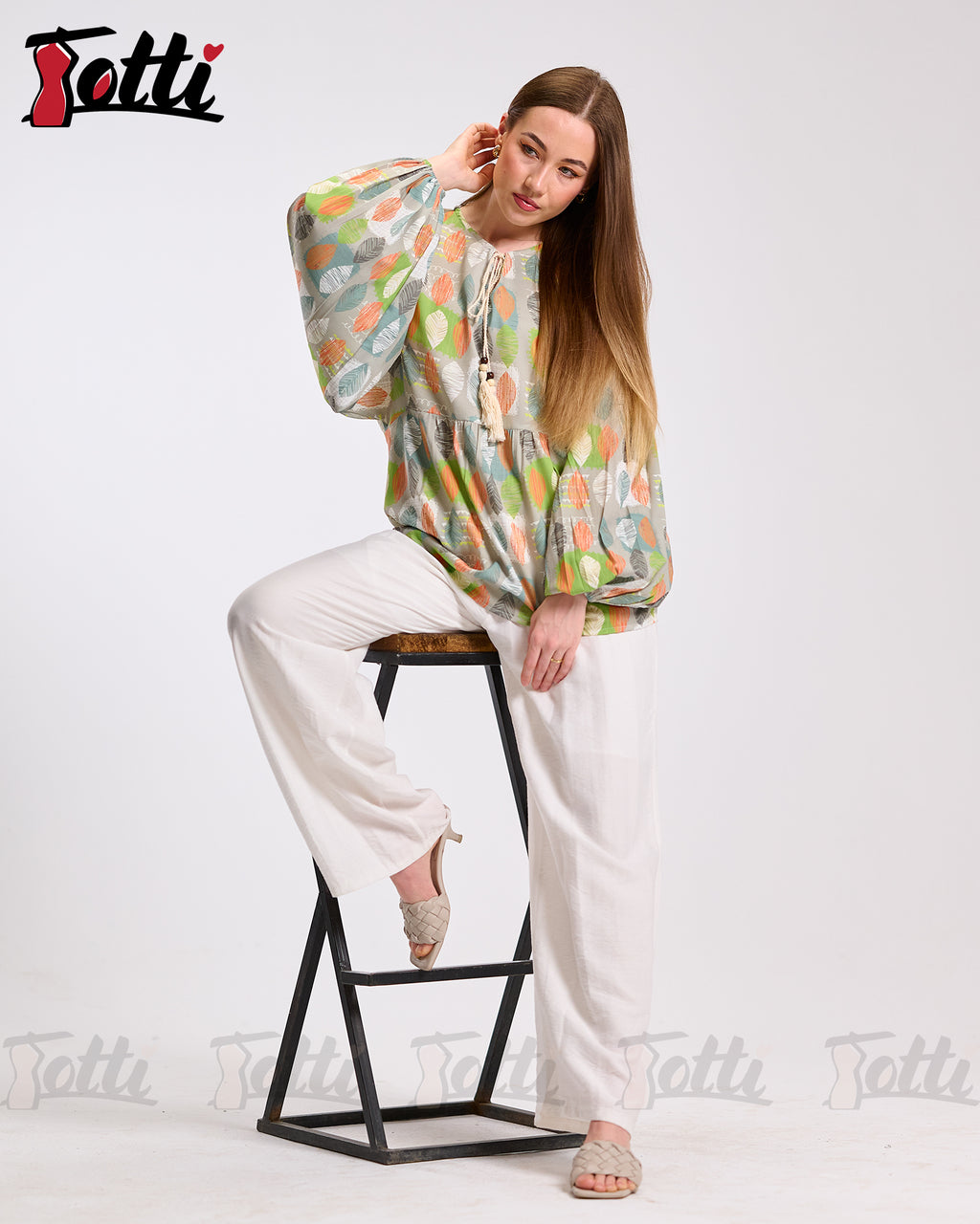 Citrus & Sage Boho Blouse