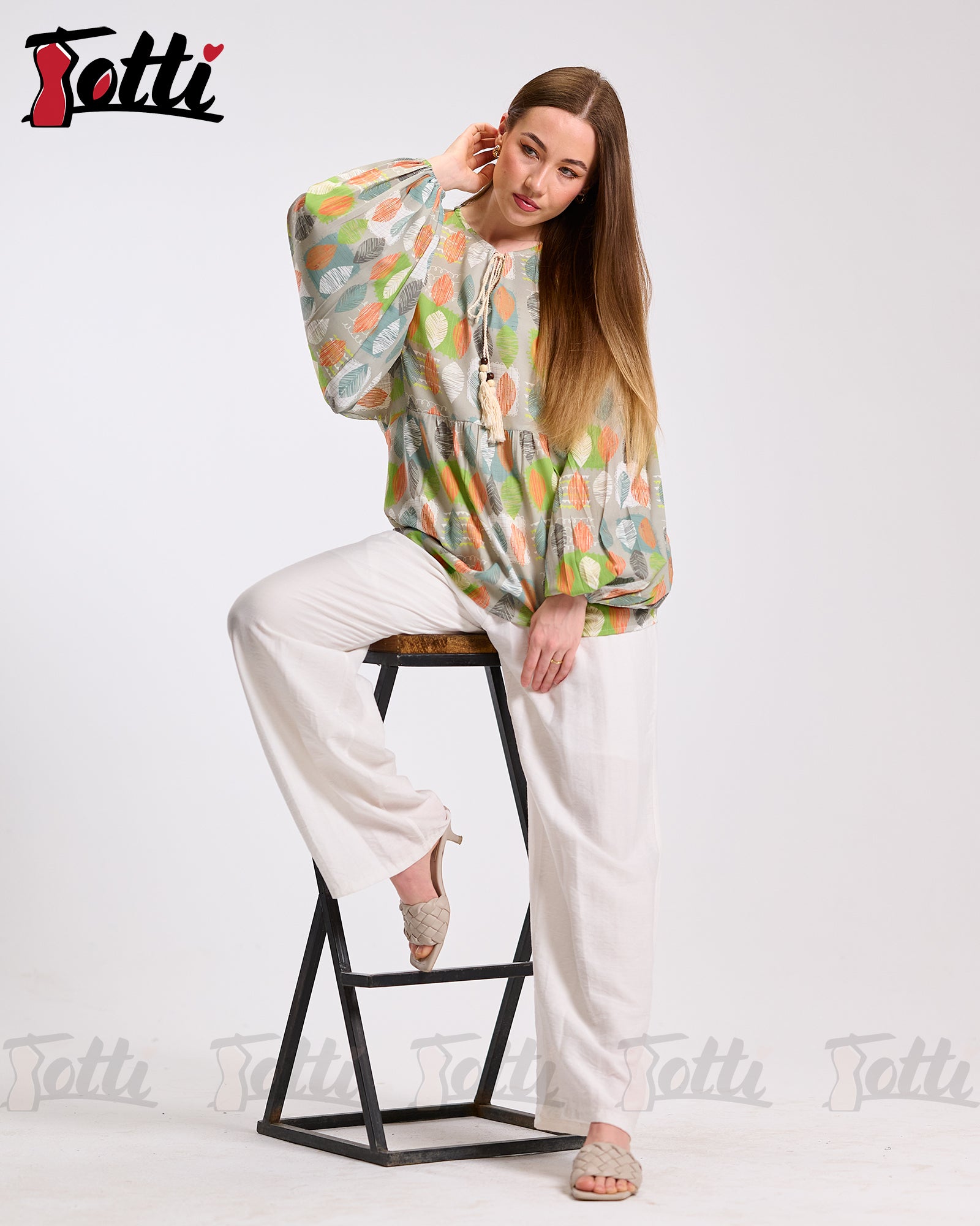 Citrus & Sage Boho Blouse