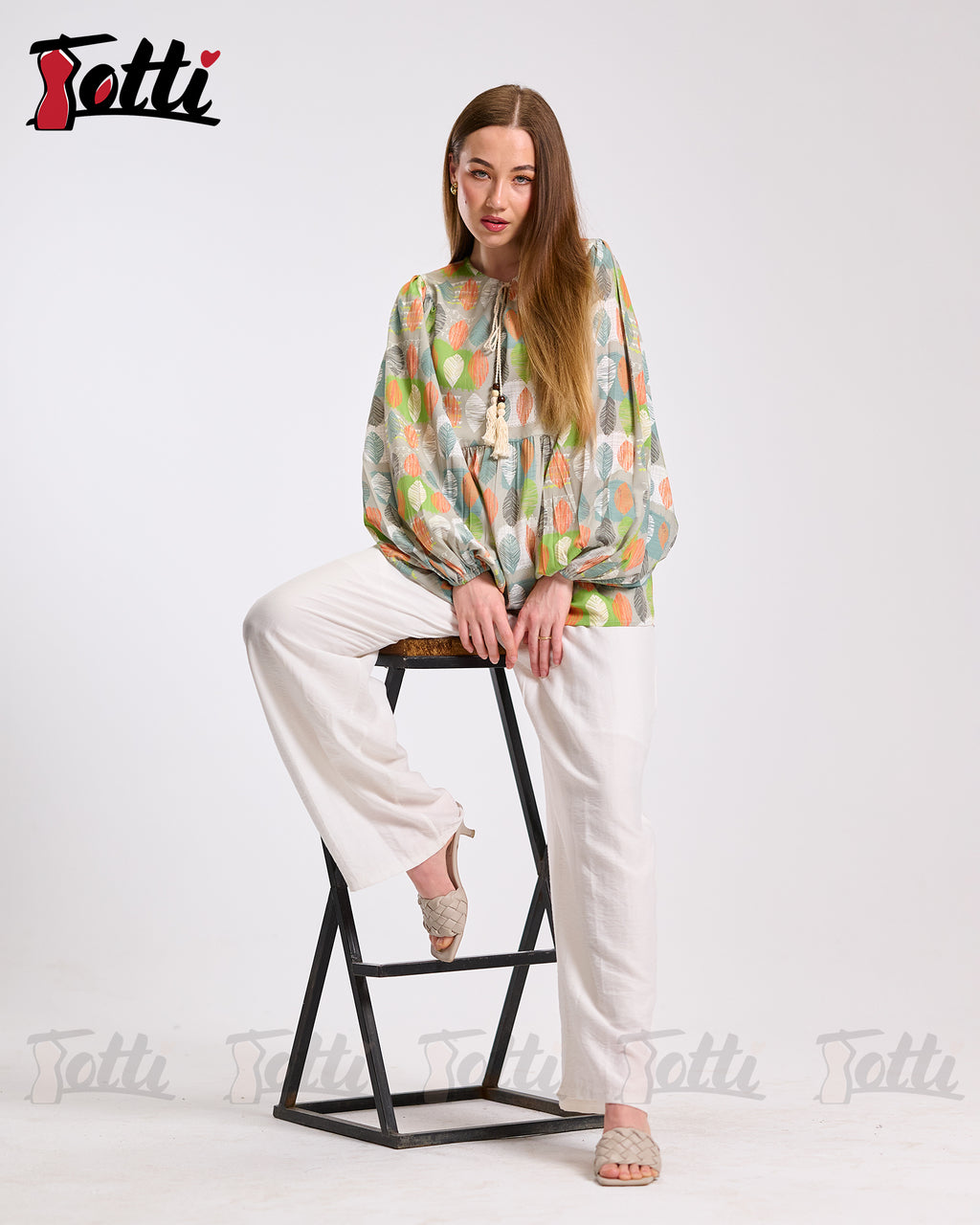 Citrus & Sage Boho Blouse
