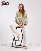 Citrus & Sage Boho Blouse