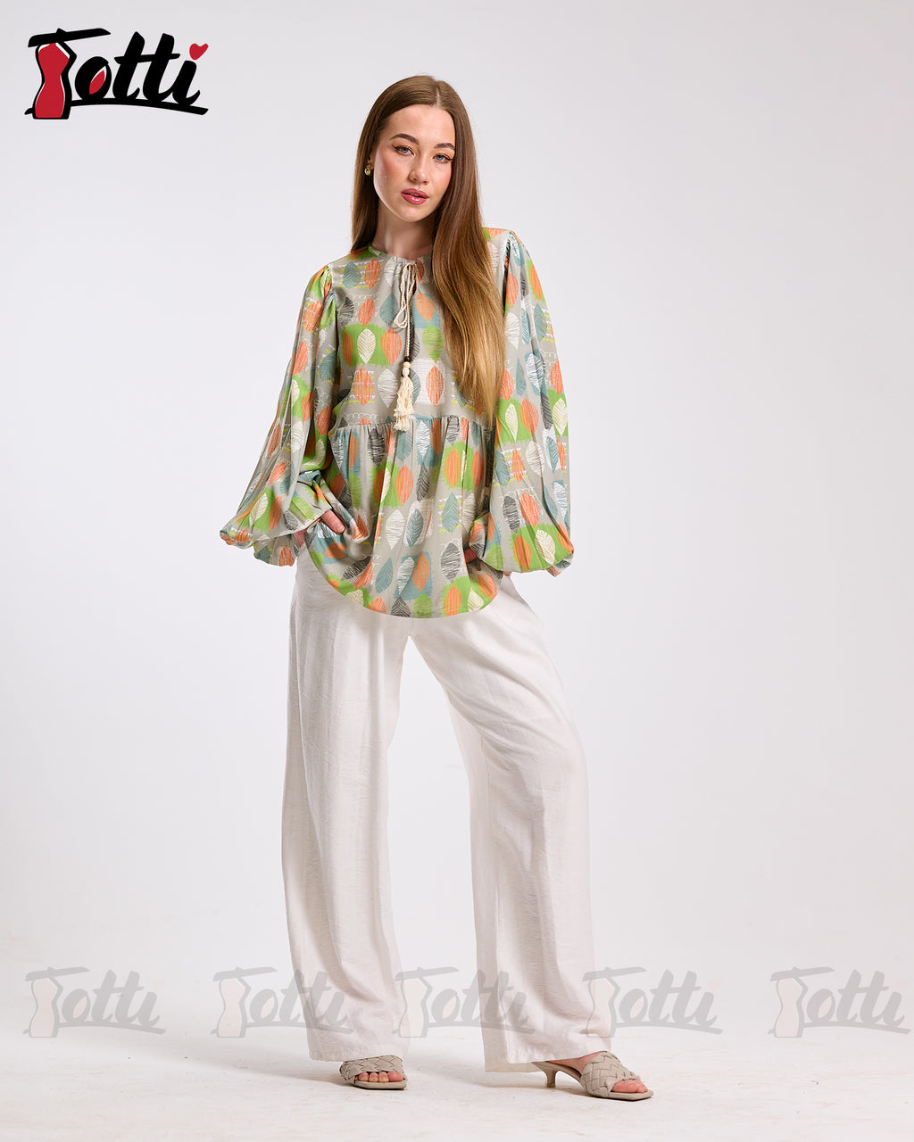 Citrus & Sage Boho Blouse