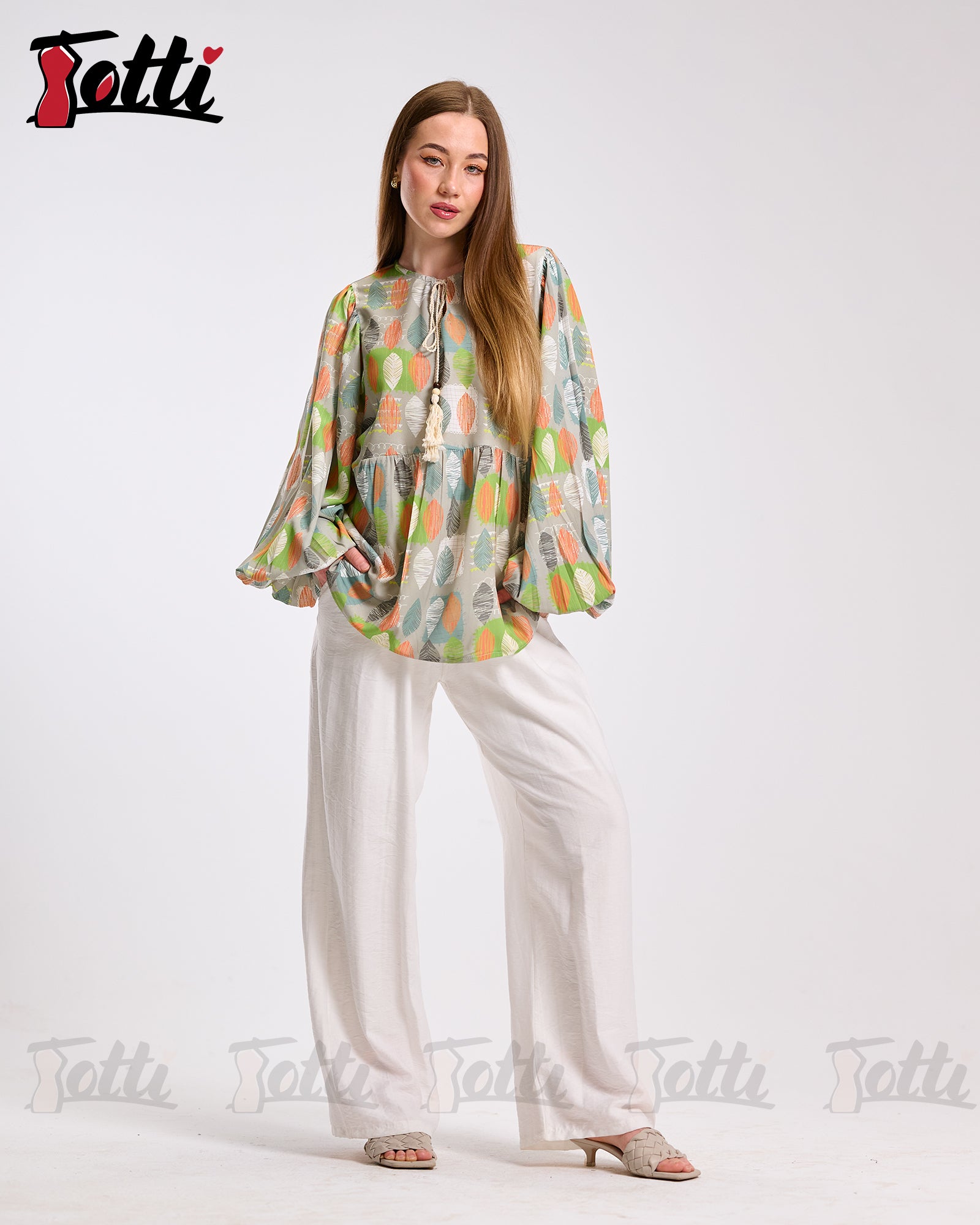 Citrus & Sage Boho Blouse