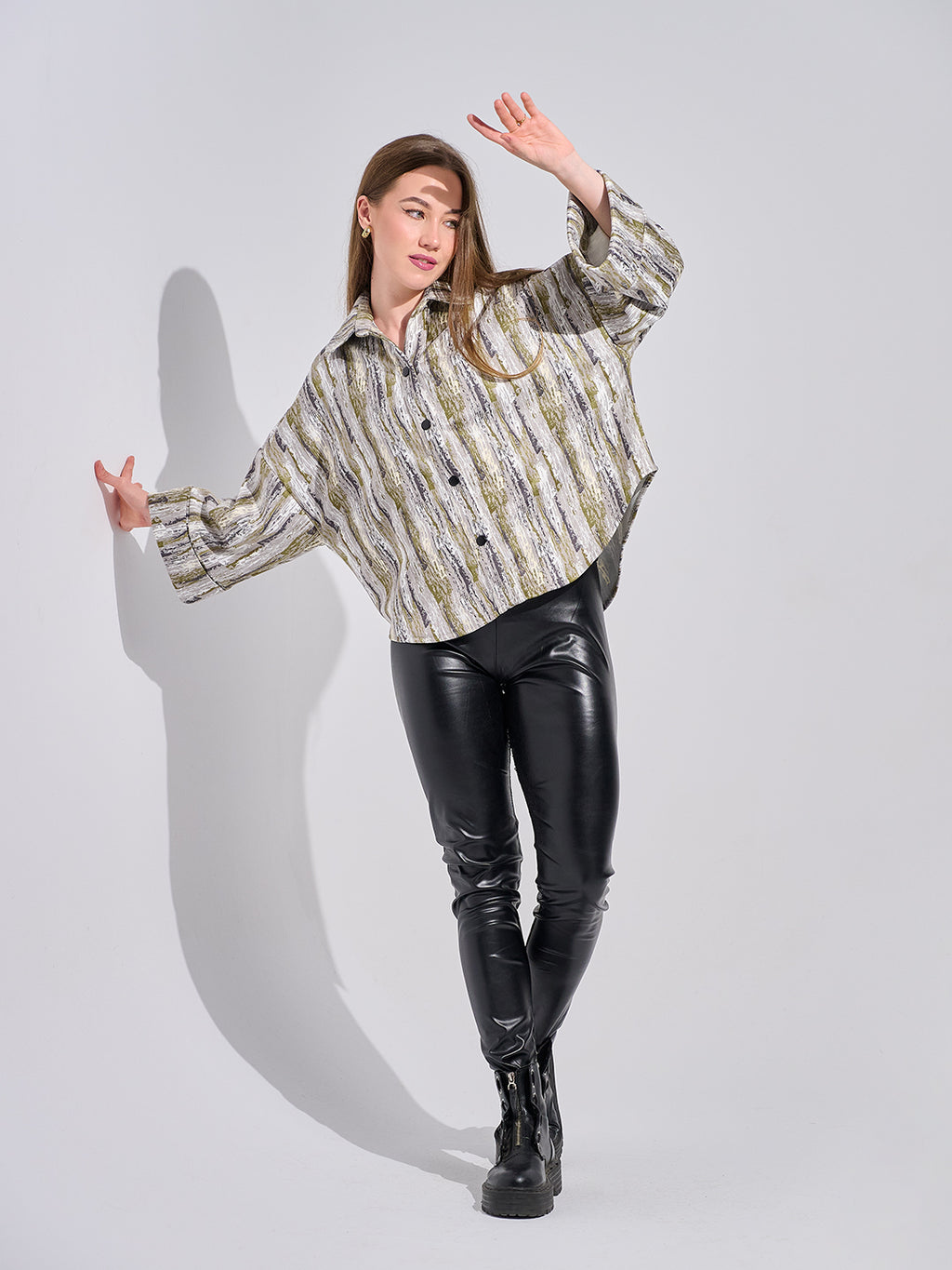 Abstract Canvas Shirt