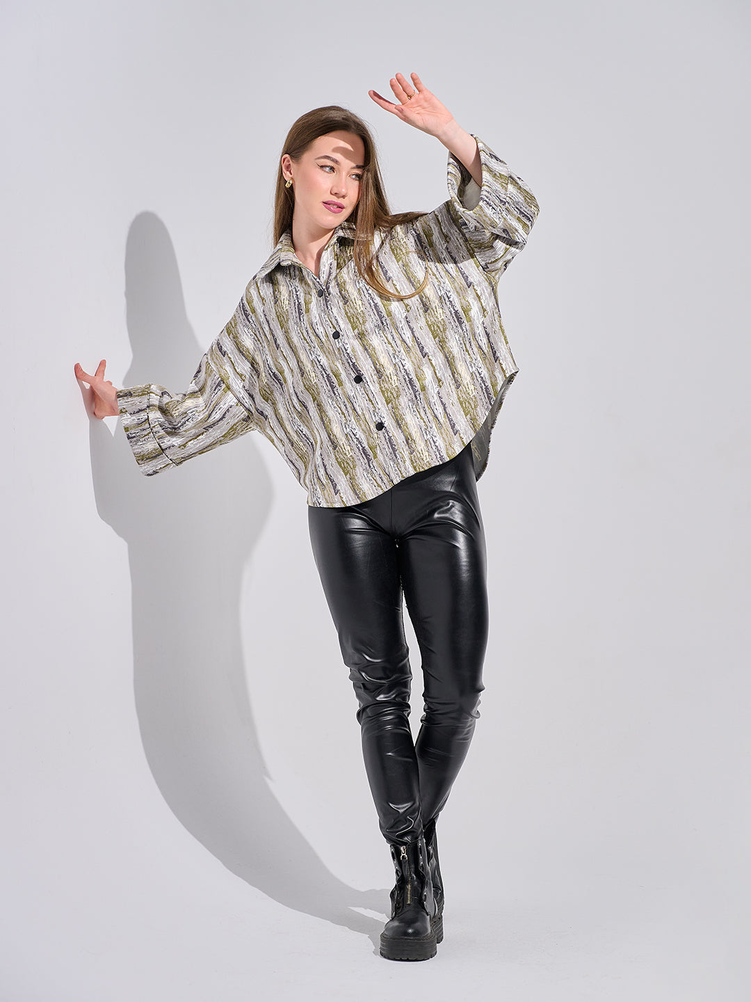 Abstract Canvas Shirt