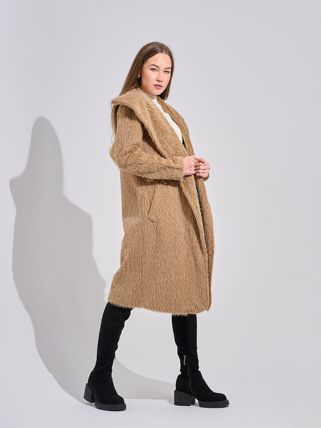 Mohair Wrap Coat
