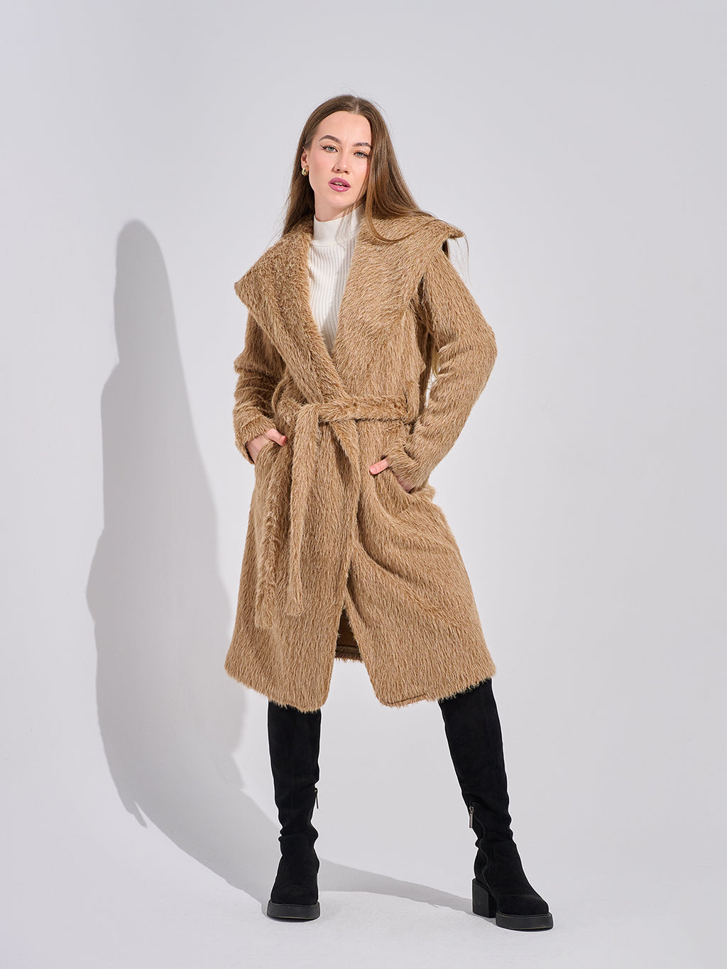 Mohair Wrap Coat
