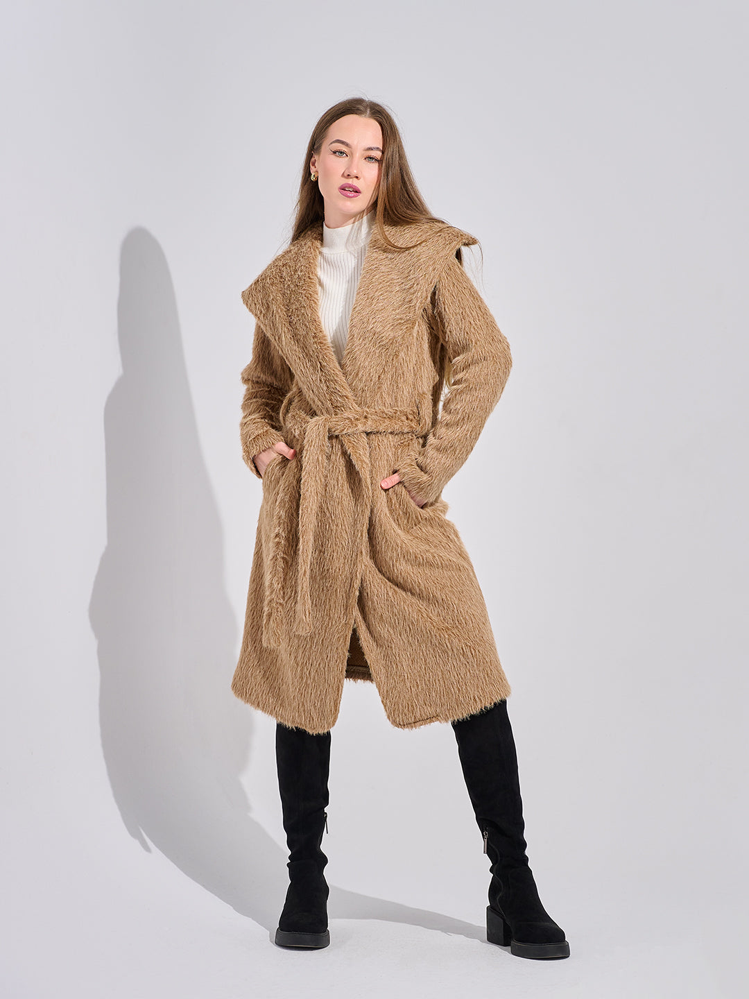 Mohair Wrap Coat