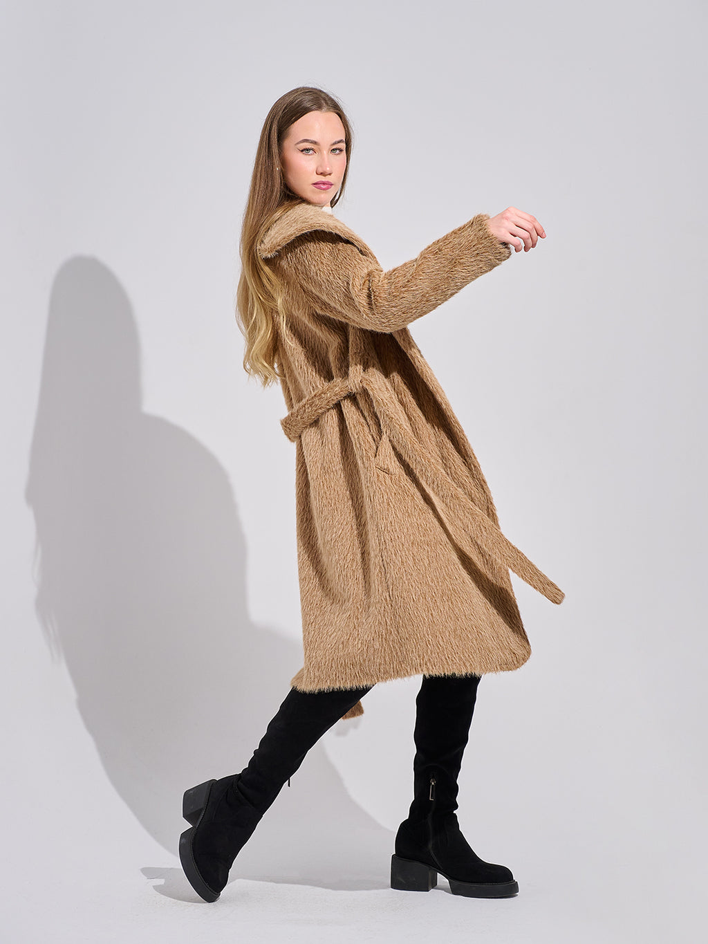 Mohair Wrap Coat