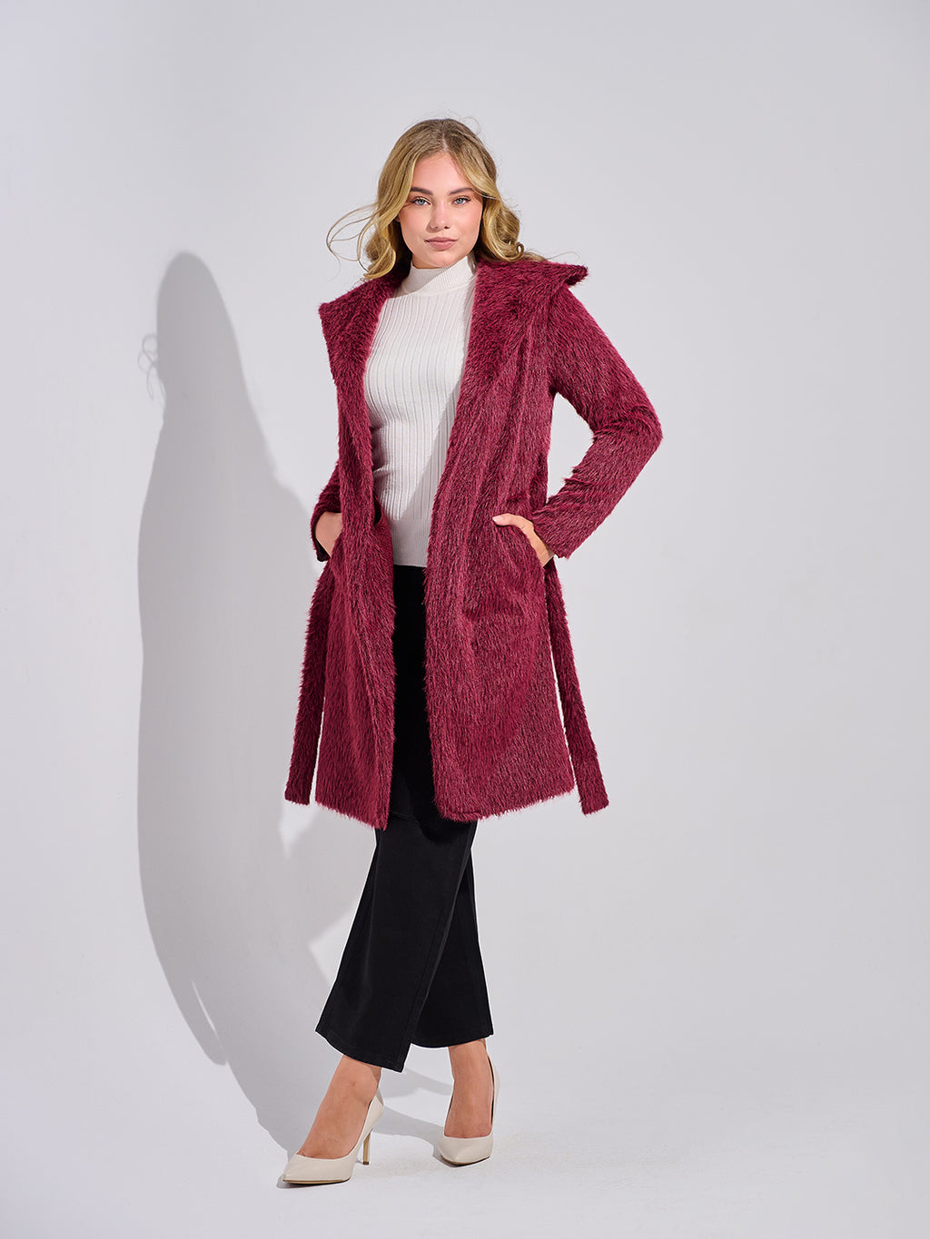 Mohair Wrap Coat
