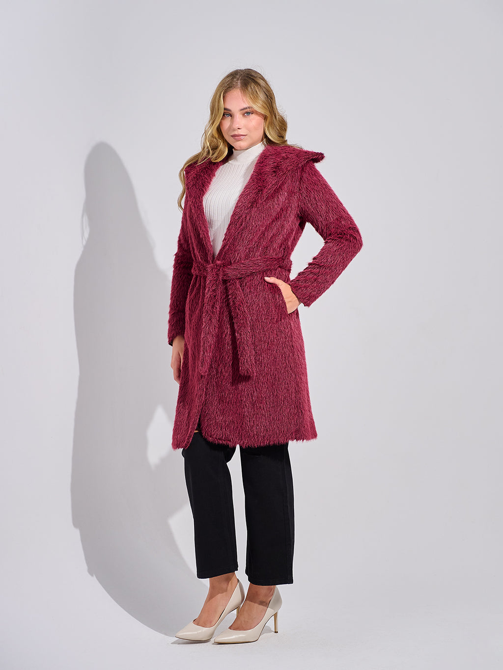 Mohair Wrap Coat