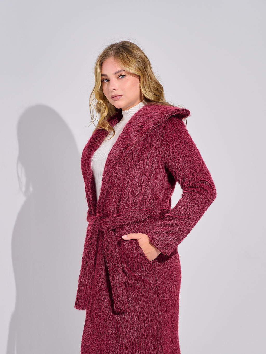 Mohair Wrap Coat